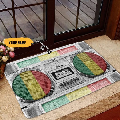Gearhumans 3D Reggae Boombox Custom Doormat GW1606211 Doormat