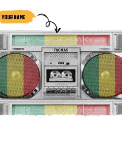 Gearhumans 3D Reggae Boombox Custom Doormat GW1606211 Doormat Doormat S(15,8inchx23,6inch) 
