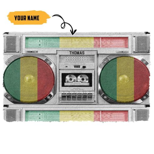 Gearhumans 3D Reggae Boombox Custom Doormat GW1606211 Doormat Doormat S(15,8inchx23,6inch)