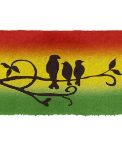 Gearhumans 3D Reggae Three Little Birds Custom Doormat GW1506217 Doormat Doormat S(15,8inchx23,6inch) 