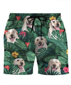 Gearhumans 3D Retriver Tropical Custom Beach Shorts Swim Trunks GL08077 Men Shorts Men Shorts S