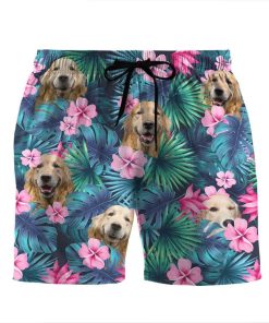 Gearhumans 3D Retriver Tropical Custom Beach Shorts Swim Trunks GL08079 Men Shorts Men Shorts S