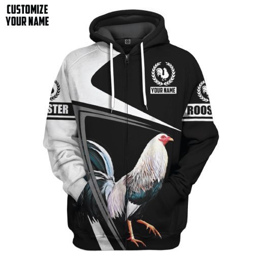Gearhumans 3D Rooster Custom Tshirt Hoodie Apparel GJ09062101 3D Apparel Zip Hoodie S
