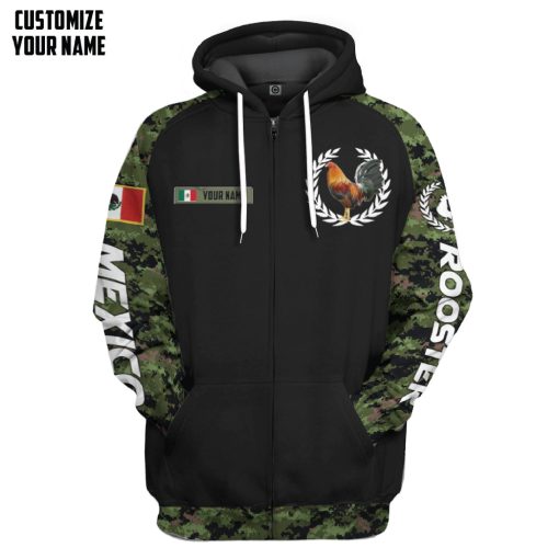 Gearhumans 3D Rooster Custom Tshirt Hoodie Apparel GJ09062102 3D Apparel Zip Hoodie S