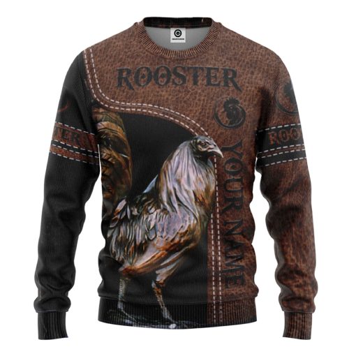 Gearhumans 3D Rooster Custom Tshirt Hoodie Apparel GJ14062101 3D Apparel Long Sleeve S
