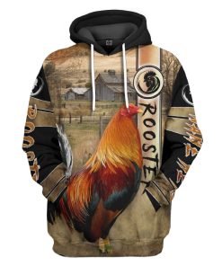 Gearhumans 3D Rooster Custom Tshirt Hoodie Apparel GJ14062102 3D Apparel Hoodie S 