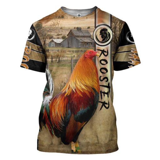 Gearhumans 3D Rooster Custom Tshirt Hoodie Apparel GJ14062102 3D Apparel T-Shirt S