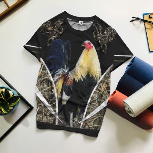 Gearhumans 3D Rooster Custom Tshirt Hoodie Apparel GJ14062107 3D Apparel