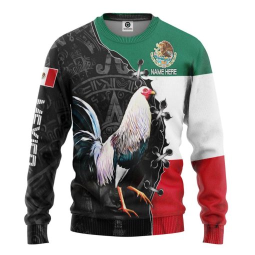 Gearhumans 3D Rooster Custom Tshirt Hoodie Apparel GJ14062109 3D Apparel Long Sleeve S