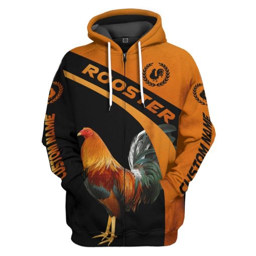 Gearhumans 3D Rooster Custom Tshirt Hoodie Apparel GJ18022101 3D Apparel Zip Hoodie S