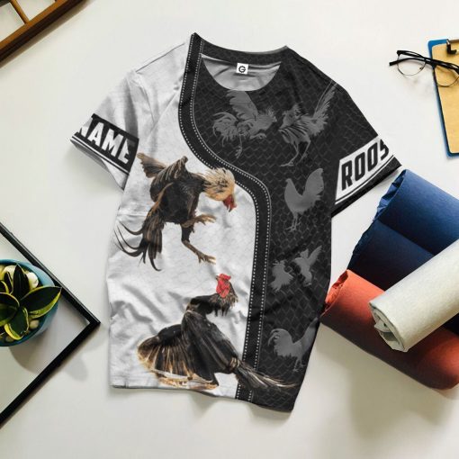 Gearhumans 3D Rooster Custom Tshirt Hoodie Apparel GJ18022103 3D Apparel