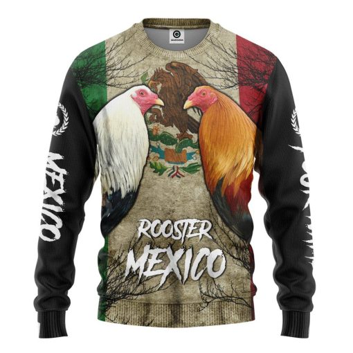 Gearhumans 3D Rooster Custom Tshirt Hoodie Apparel GJ18022104 3D Apparel Long Sleeve S