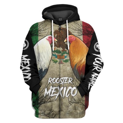 Gearhumans 3D Rooster Custom Tshirt Hoodie Apparel GJ18022104 3D Apparel Zip Hoodie S