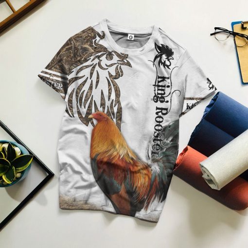 Gearhumans 3D Rooster Custom Tshirt Hoodie Apparel GJ22022100 3D Apparel