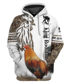 Gearhumans 3D Rooster Custom Tshirt Hoodie Apparel GJ22022100 3D Apparel Hoodie S 
