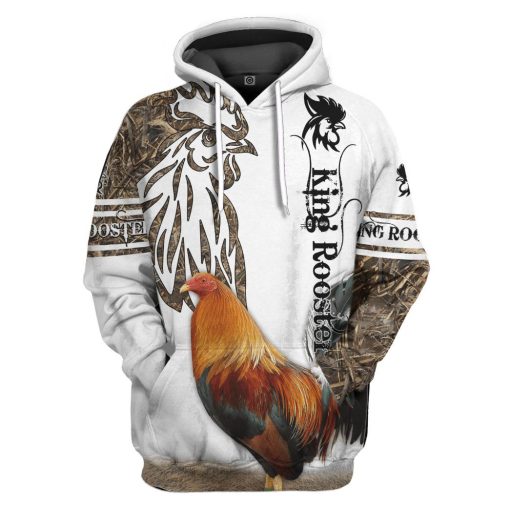 Gearhumans 3D Rooster Custom Tshirt Hoodie Apparel GJ22022100 3D Apparel Hoodie S