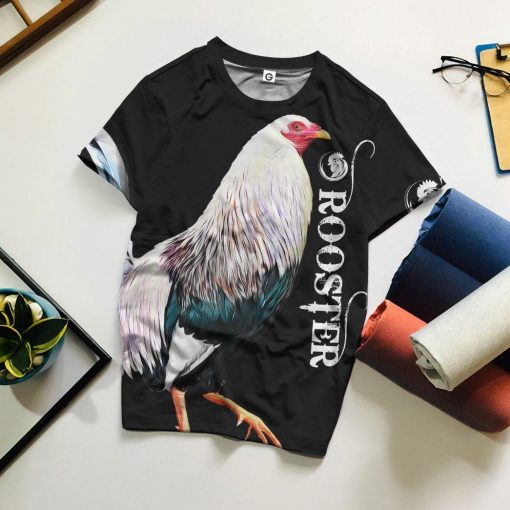 Gearhumans 3D Rooster Custom Tshirt Hoodie Apparel GJ22022103 3D Apparel