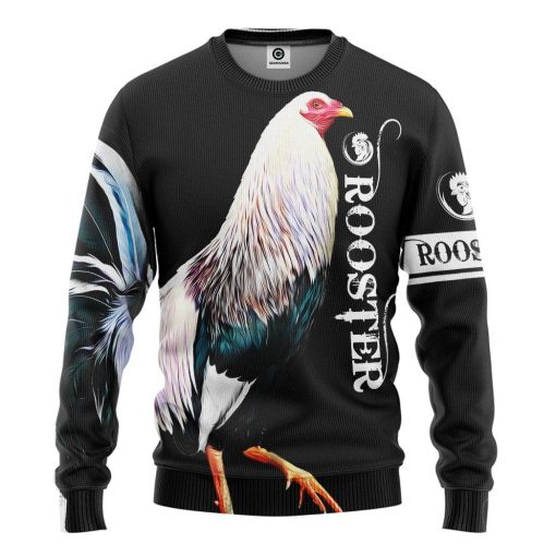 Gearhumans 3D Rooster Custom Tshirt Hoodie Apparel GJ22022103 3D Apparel Long Sleeve S