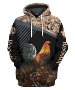 Gearhumans 3D Rooster Custom Tshirt Hoodie Apparel GJ22022104 3D Apparel Hoodie S 