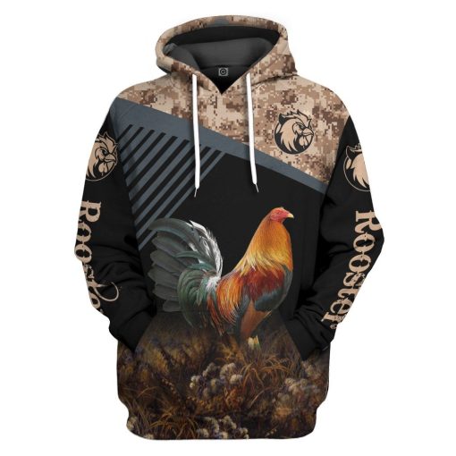 Gearhumans 3D Rooster Custom Tshirt Hoodie Apparel GJ22022104 3D Apparel Hoodie S
