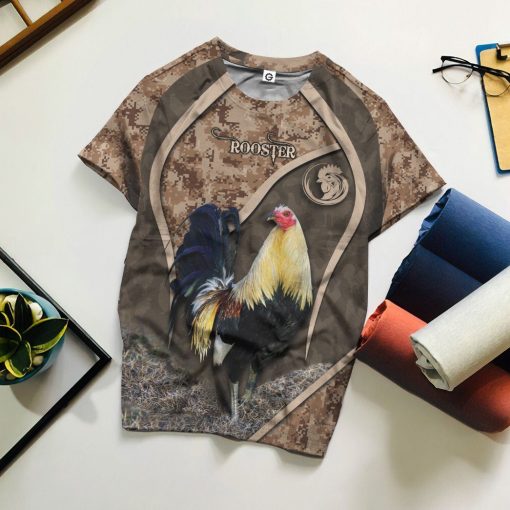 Gearhumans 3D Rooster Custom Tshirt Hoodie Apparel GJ22022105 3D Apparel
