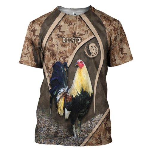Gearhumans 3D Rooster Custom Tshirt Hoodie Apparel GJ22022105 3D Apparel T-Shirt S