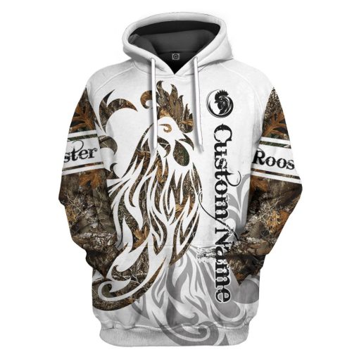 Gearhumans 3D Rooster Custom Tshirt Hoodie Apparel GJ22022106 3D Apparel Hoodie S