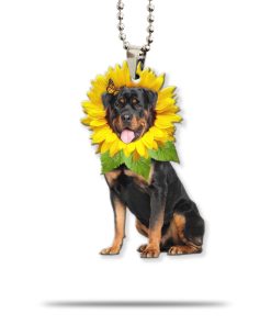 Gearhumans 3D Rotweiller Is My Sunshine Custom Car Hanging GO02062113 Car Hanging Car Hanging/1 Pack 