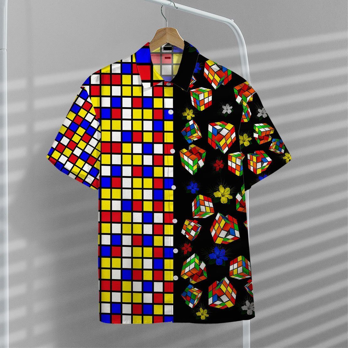 Gearhumans 3D Rubik Hawaii shirt 6 Gearhumans 3D Rubik Hawaii shirt ZZ2904212 Hawai Shirt