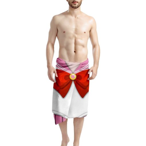 Gearhumans 3D Sailor Chibi Moon Beach Towel ZC2304211 Towel