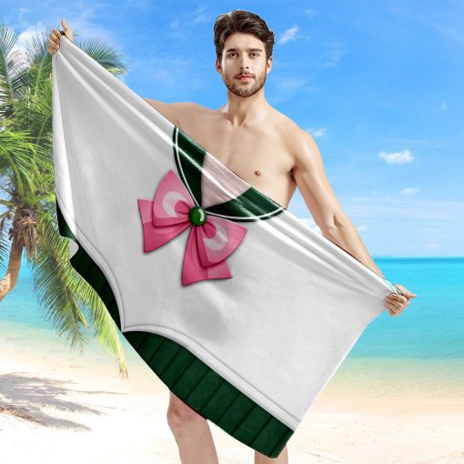 Gearhumans 3D Sailor Jupiter Beach Towel ZC2304217 Towel