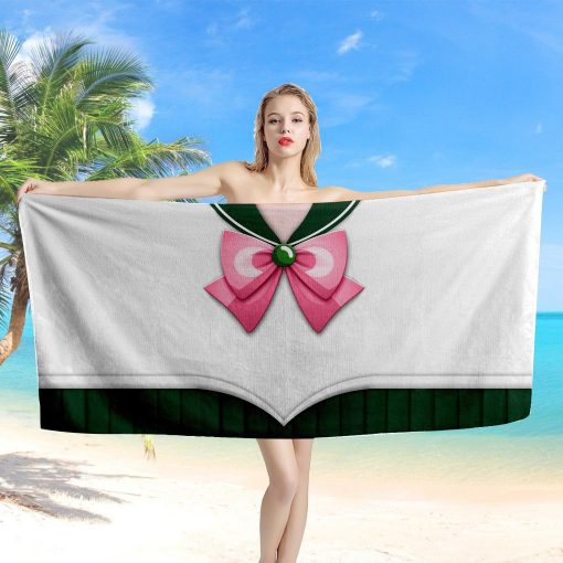 Gearhumans 3D Sailor Jupiter Beach Towel ZC2304217 Towel
