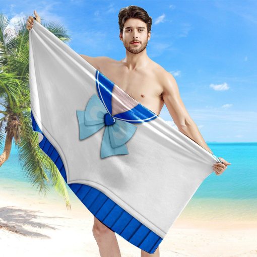 Gearhumans 3D Sailor Mercury Beach Towel ZC2304218 Towel