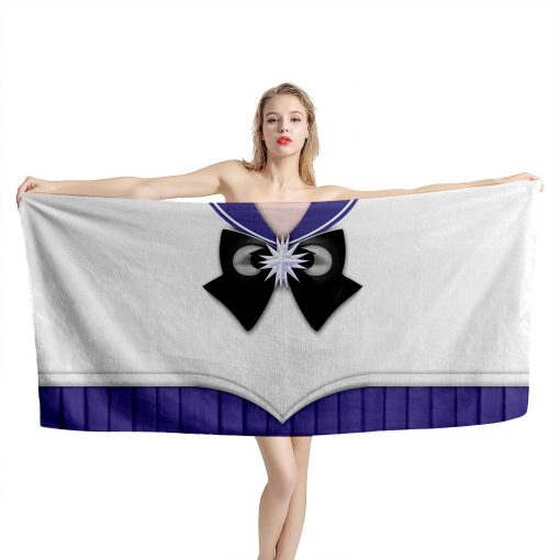 Gearhumans 3D Sailor Saturn Beach Towel ZC2304213 Towel