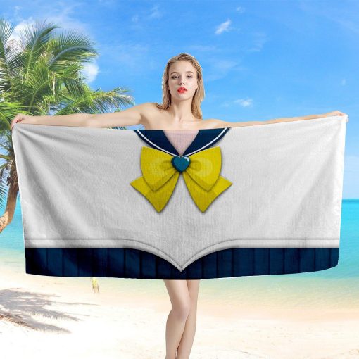 Gearhumans 3D Sailor Uranus Beach Towel ZC2304215 Towel