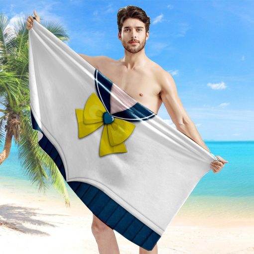 Gearhumans 3D Sailor Uranus Beach Towel ZC2304215 Towel