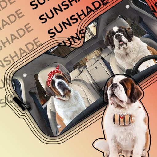 gearhumans 3D Saint Bernard Custom Sunshade GS19061 Auto Sunshade