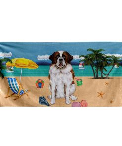 Gearhumans 3D Saint Bernard Dog Custom Beach Towel GW120519 Towel Towel 60''x30'' 