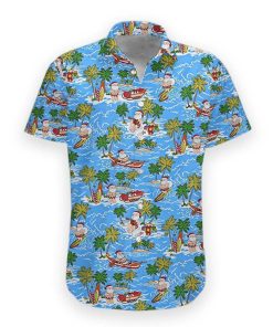 Gearhumans 3D Santa Hawaii Shirt hawaii Short Sleeve Shirt S