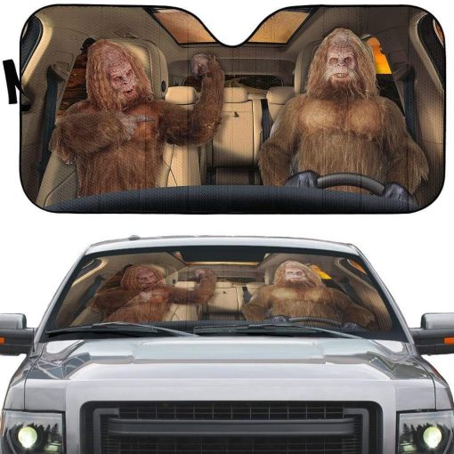 gearhumans 3D sasquatch Custom Car Auto Sunshade GS23074 Auto Sunshade