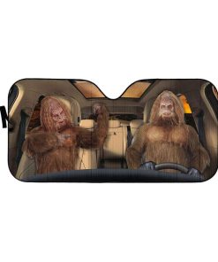 gearhumans 3D sasquatch Custom Car Auto Sunshade GS23074 Auto Sunshade 57''x27.5'' 