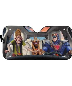gearhumans 3D Scoob 2020 Scooby Doo 2020 in Car Custom Car Auto Sunshade GV20071 Auto Sunshade 57''x27.5'' 