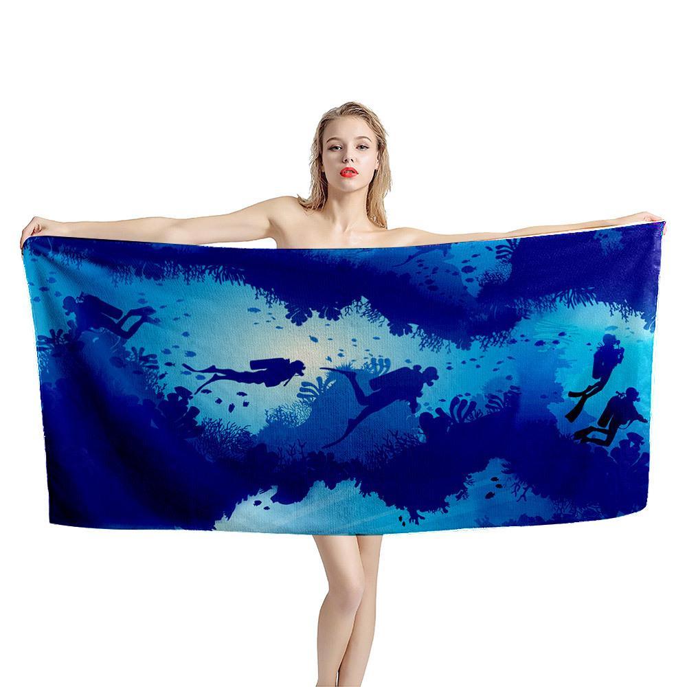 Gearhumans 3D Scuba Diving Beach Towel 3 Gearhumans 3D Scuba Diving Beach Towel ZZ2105212 Towel