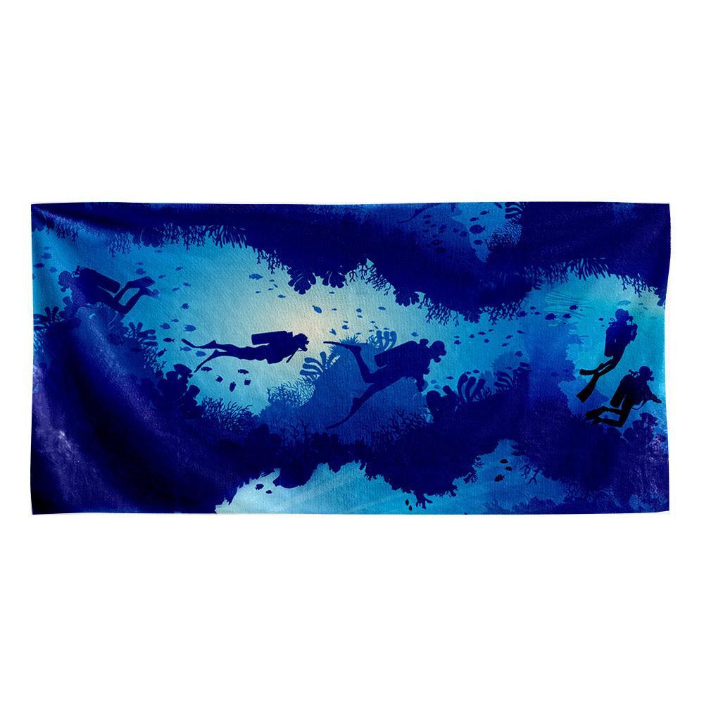 Gearhumans 3D Scuba Diving Beach Towel 1 Gearhumans 3D Scuba Diving Beach Towel ZZ2105212 Towel Towel 60''x30''