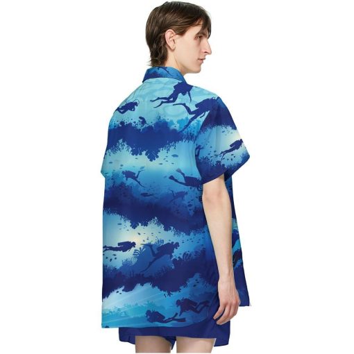 Gearhumans 3D Scuba Diving Hawaii Shirt ZZ1905218 Hawai Shirt