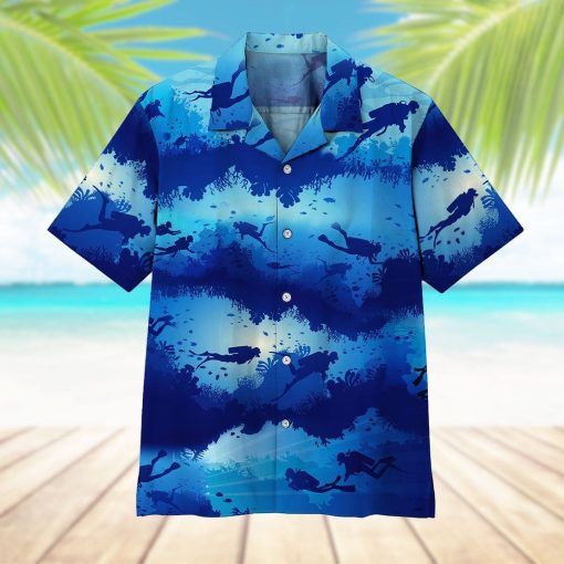 Gearhumans 3D Scuba Diving Hawaii Shirt ZZ1905218 Hawai Shirt