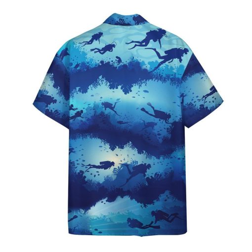 Gearhumans 3D Scuba Diving Hawaii Shirt ZZ1905218 Hawai Shirt