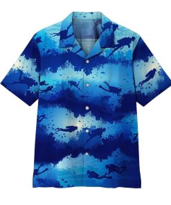 Gearhumans 3D Scuba Diving Hawaii Shirt ZZ1905218 Hawai Shirt Short Sleeve Shirt S