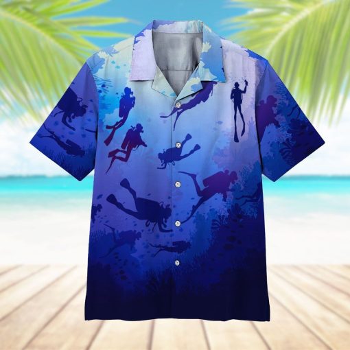 Gearhumans 3D Scuba Diving Hawaii Shirt ZZ2105211 Hawai Shirt