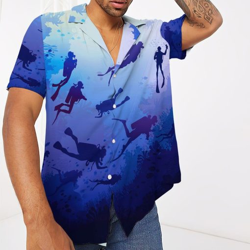 Gearhumans 3D Scuba Diving Hawaii Shirt ZZ2105211 Hawai Shirt